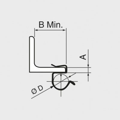 zacisk na kabel 10-11mm grubość belki 4-7,5mm /opk=100szt./ 97511CC CELO (97511CC)